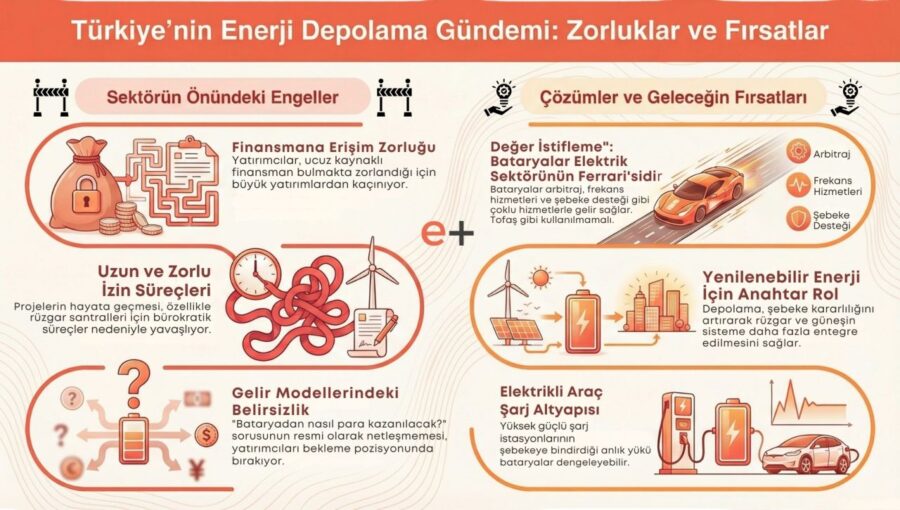 Türkiye Enerji Depolama Sektörünün Önündeki Engeller ve Çözüm Önerileri