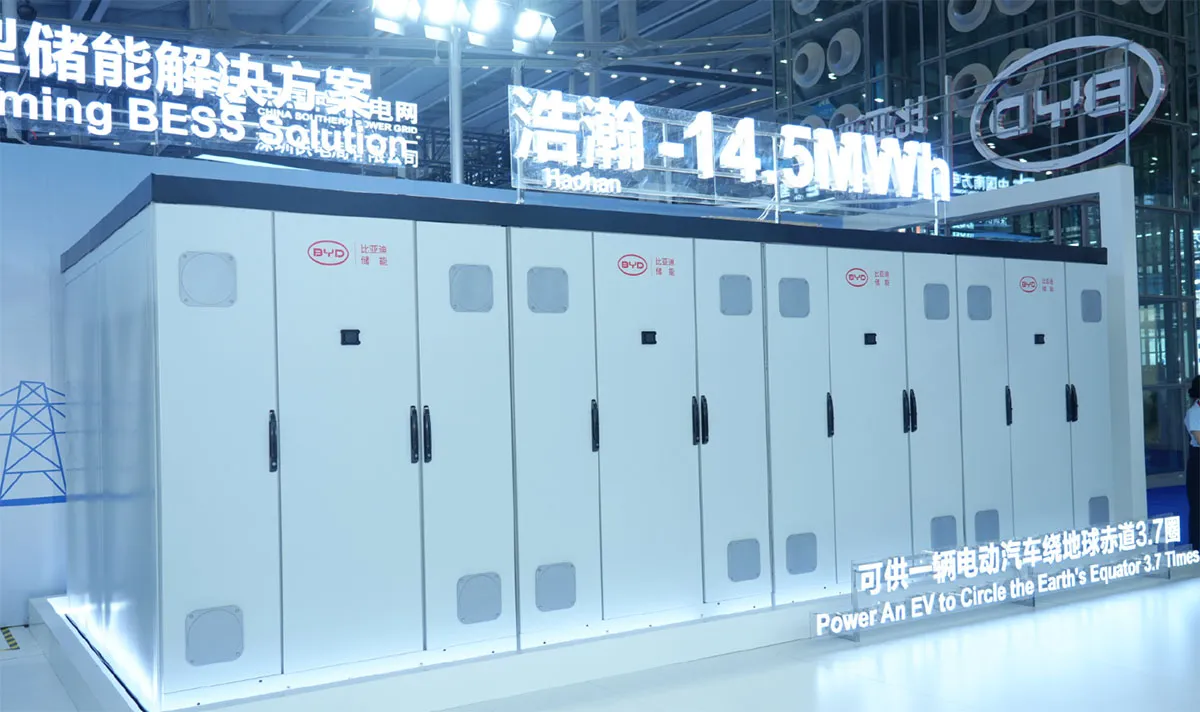 BYD 14,5 MWh'lik Dünyanın En Büyük Kapasiteli Enerji Depolama Sistemini Tanıttı: "Haohan"